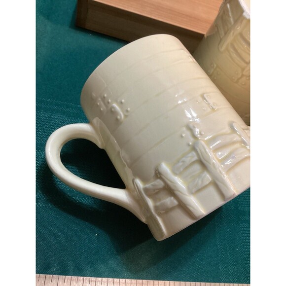 Vintage Marks & Rosenfeld Mug/Cups Set 4 Farmhouse Barn Cottage Holstein Cow - Picture 12 of 14